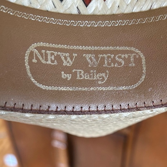 Bailey Straw Women’s Cowboy Hat with Floral Scarf Band - Picture 4 of 9